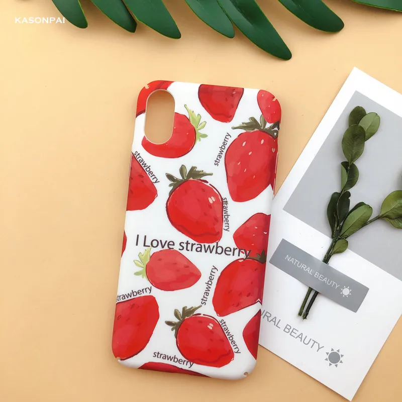 Модный матовый чехол для телефона для iPhone 6, 6 S, 7, 8 Plus, X, XS, Max, XR, с милыми листьями, жесткая задняя крышка для iPhone 11 Pro, Max чехол - Цвет: style10