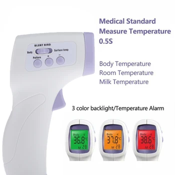 

1Pcs Non-contact Infrared Thermometer Body Forehead Temperature Measure Gun Digital Temperature Gun LCD Display Termometro