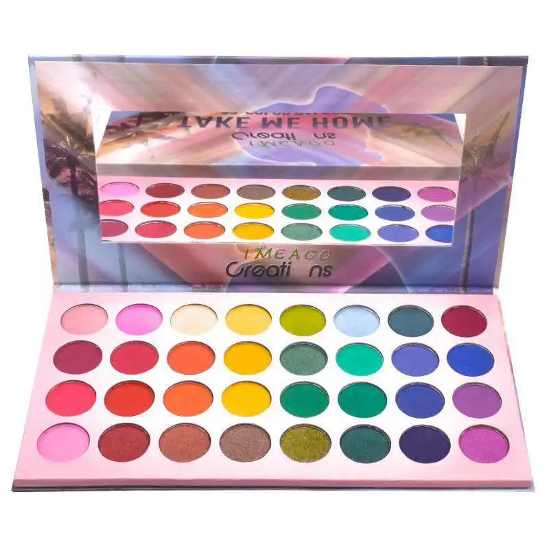 16 цветов гамбугер тени для век Палитра мерцающий матовый Eyeshaow Pallete высоко пигментированный блеск металлик Косметика Макияж Палитра