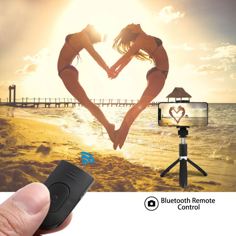 Модная Складная селфи палка Bluetooth селфи палка штатив Bluetooth пульт дистанционного управления затвором для мобильного телефона палка Прямая поставка
