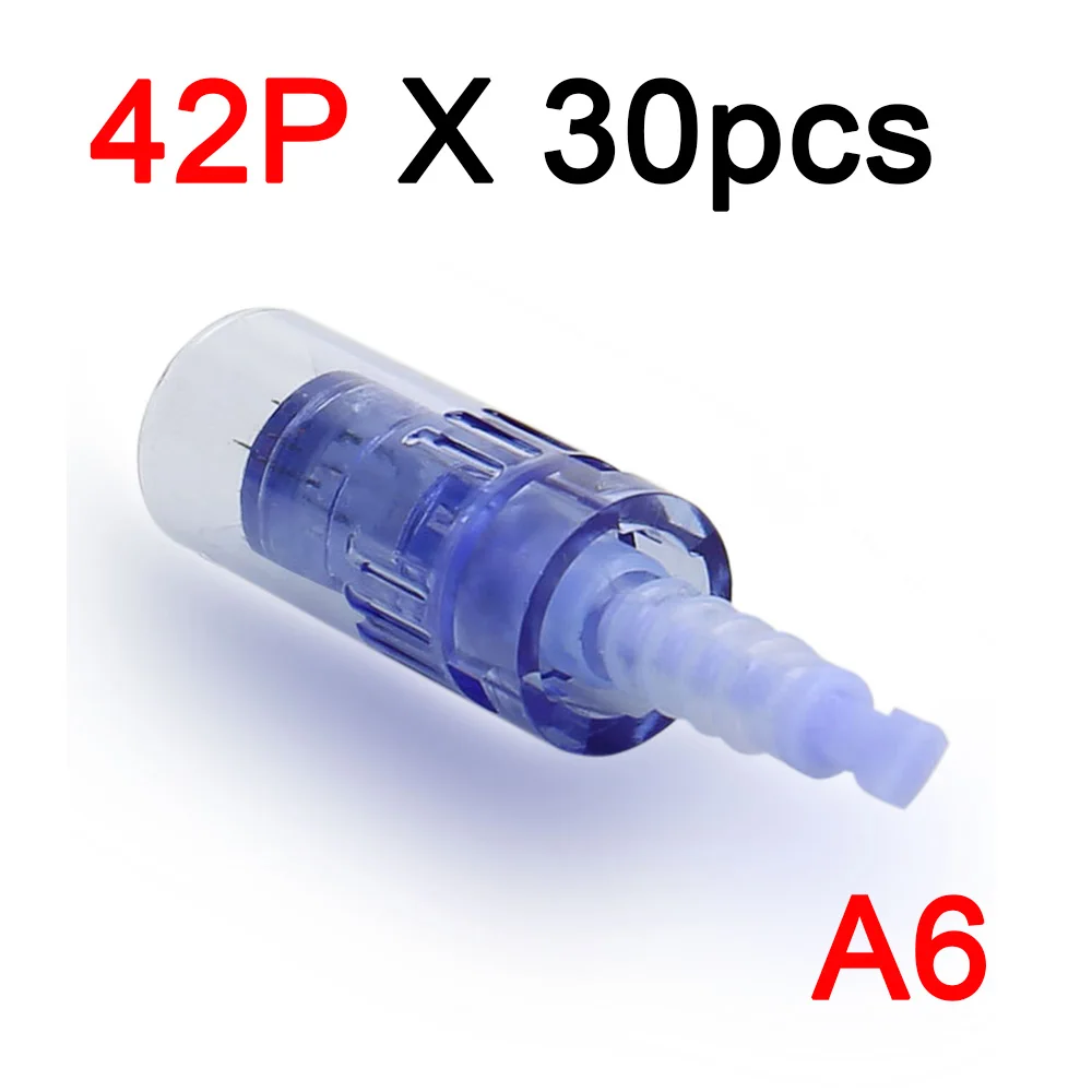 30pcs 42P 30 PCS 9/12/36/42 Pin Cartridges Tattoo Needles for Dr Pen Anti Aging Micro-needles Replaced Cartridge for Meso Derma Pen - Габаритные размеры: 30pcs 42P