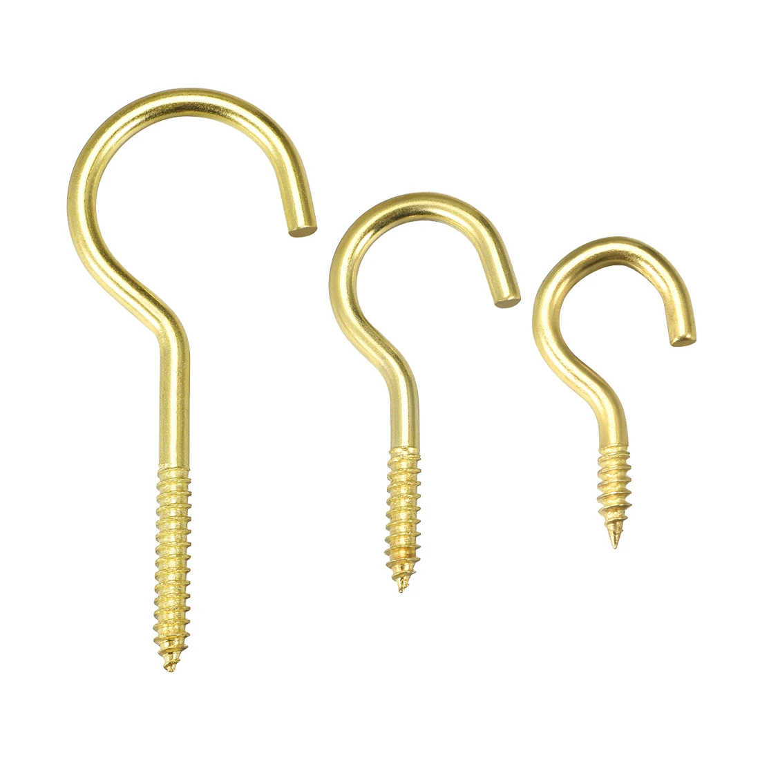 

uxcell 10-100pcs Screw Eye Hooks Self Tapping Screws Hanger Eye-Shape Ring Hooks 0.6inch 0.8inch 1.3inch 1.6inch 3.3inch