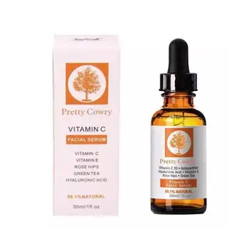 

Vitamin C Face Serum Primer Makeup Base Serum Moistening Whitening Green Remove Acne Anti Wrinkle Blemish