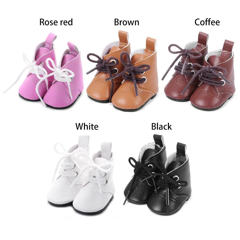 PU Leather Doll Boot For 1/4 Doll Plush Toys