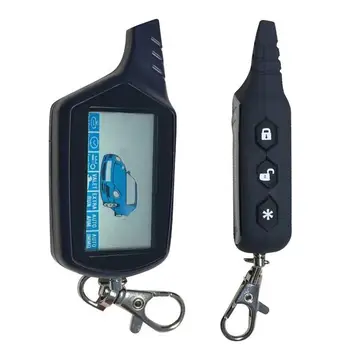 

Keychain B9 Remote Controller Key For Two Way Car Alarm System B9 Auto Engine Start with Display Screen