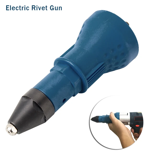 $12.71 Electric Rivet Nut Gun riveting tool cordless riveting Drill Adaptor Insert nut tool Multifunction Nail Gun Auto rivet