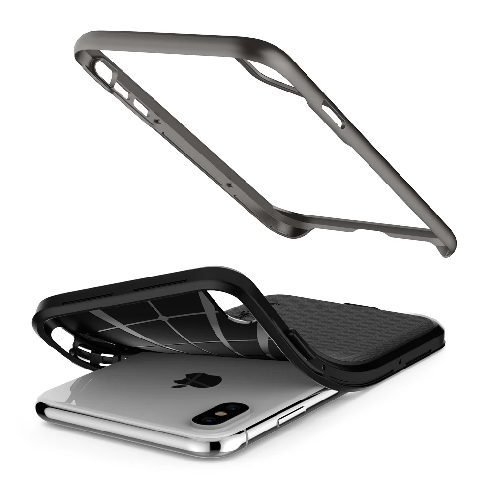 Гибридный Чехол SPIGEN Neo для iPhone XS/iPhone X MIL-STD-810 ударопрочный Противоскользящий Гибридный чехол s
