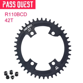 

Cycling Road Bike Chainring 110 BCD 4-Claw Oval Plate Chainwheel Bicycle Parts
