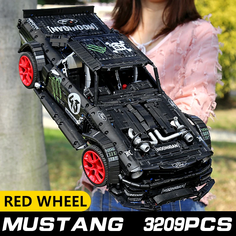 Yeshin 20102 мотор техника автомобиль совместим с MOC 22970 Fords Mustang Hoonicorn V2 модель