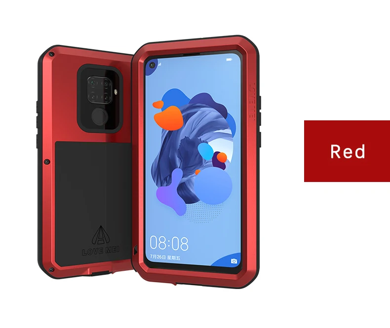 Для huawei Nova 5i Pro металлический бронированный противоударный чехол-накладка для huawei Nova 5i Pro прочный полный корпус анти-осенний чехол для телефона