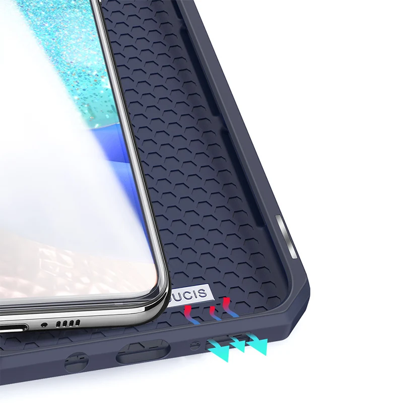 Для Samsung Galaxy A71 5G чехол DUX DUCIS SKIN X Магнитный откидной кожаный + ТПУ полноразмерный