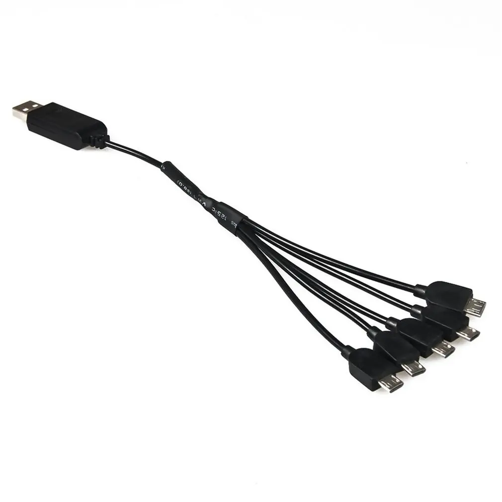 

1 to 5 USB Charging Cable 3.7V 1200mAh Replace Rechargeable Lipo Battery Charger for E58 S168 RC Drone Quadcopter
