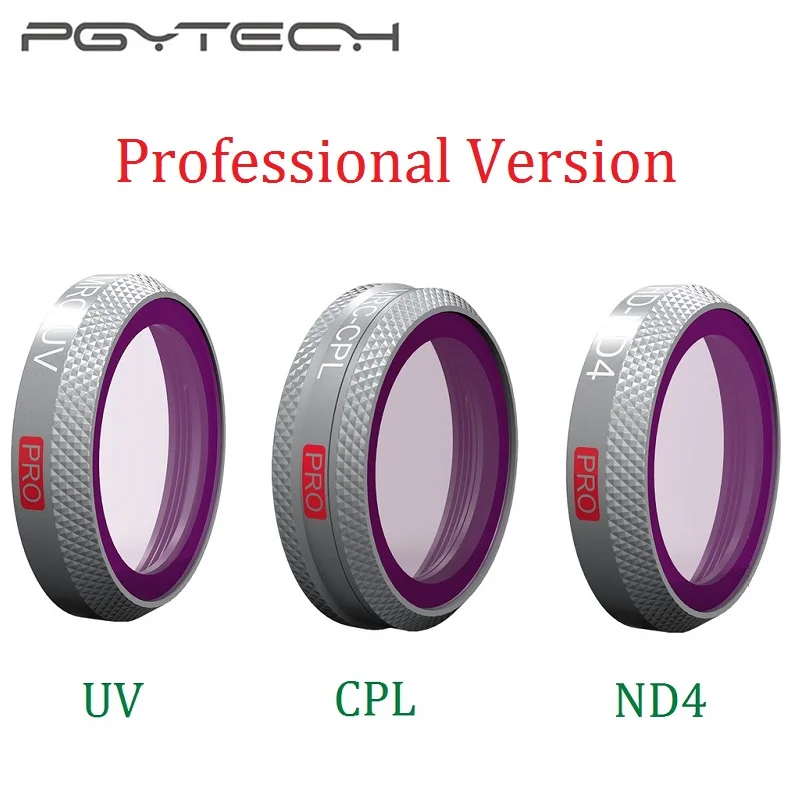 PGYTECH UV CPL ND фильтр объектива для DJI Mavic 2 Zoom профессиональная версия бесплатная