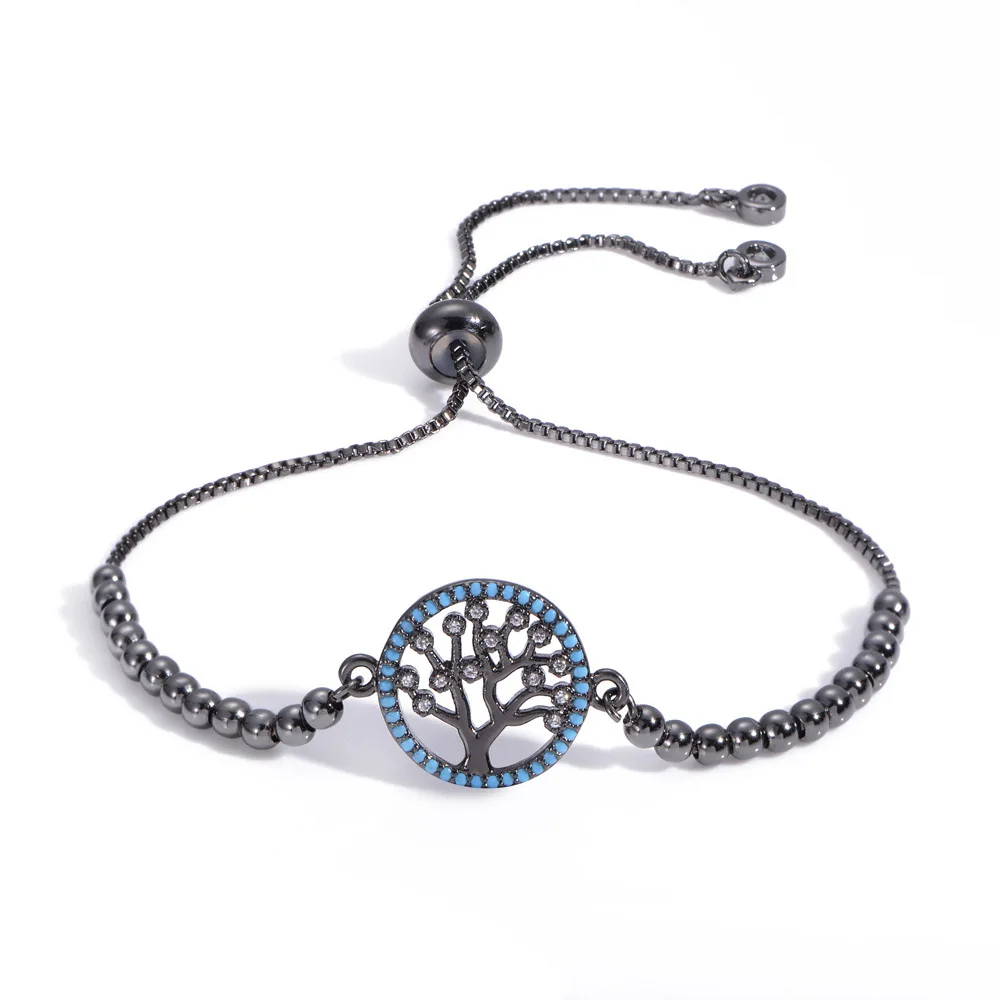 Дропшиппинг pulseira mujer moda прозрачный Кристальный Золотой шарм браслеты DIY для женщин Древо жизни регулируемый браслет ювелирные изделия