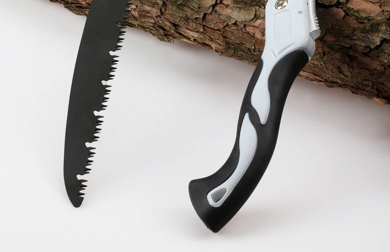 Brand Hand Fold Saw Woodworking Cutting Tools TPR Handle Collapsible Sharp SK5 Steel U-Shaped Turbine Saw