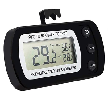 

IALJ Top Digital Refrigerator Thermometer,Freezer/Refrigerator Thermometer with Large LCD Display,Max/Min Record Function Thermo