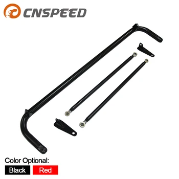 

49" Stainless Steel Racing Safety Seat Belt Harness Bar Chassis Roll Kit Tie Rod Black red