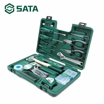 Price SATA 36Pcs Tool Set Kit Mechanic Hand Tools Screwdriver Wrench Home Household Box