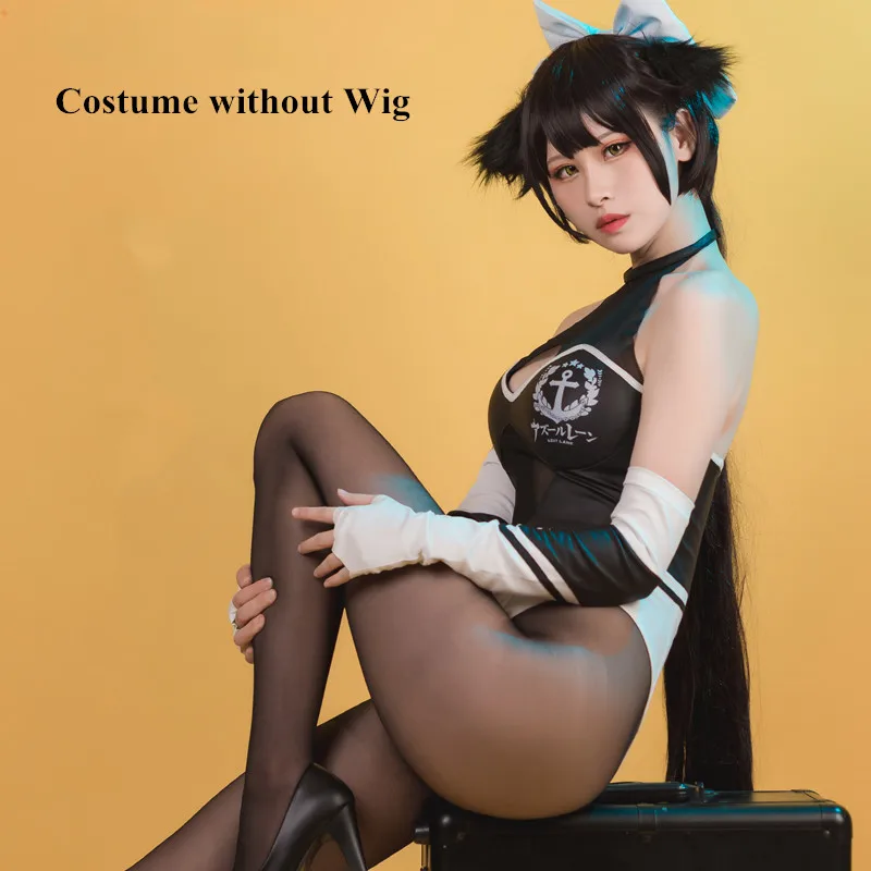 Costume without wig Azur Лейн IJN Takao/IJN Atago, костюм для косплея, спортивный костюм для девочек, костюм для гонок на Хэллоуин, карнавальные костюмы для женщин и взрослых - Цвет: Costume without wig