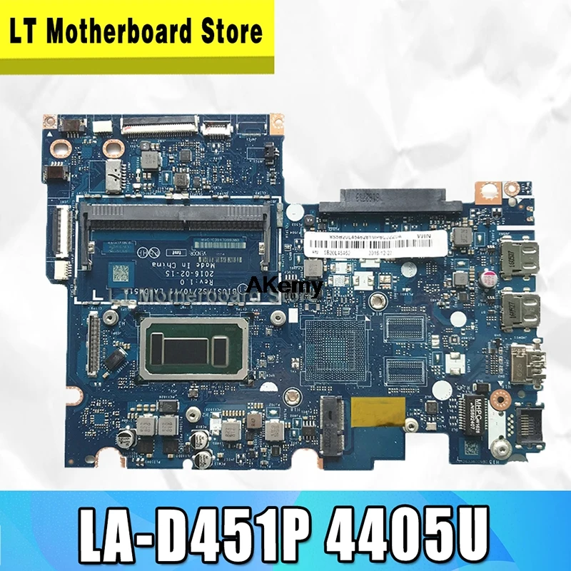 

LA-D451P Laptop motherboard for Lenovo YOGA 510-14ISK Flex4-1470 original mainboard 4405U-CPU