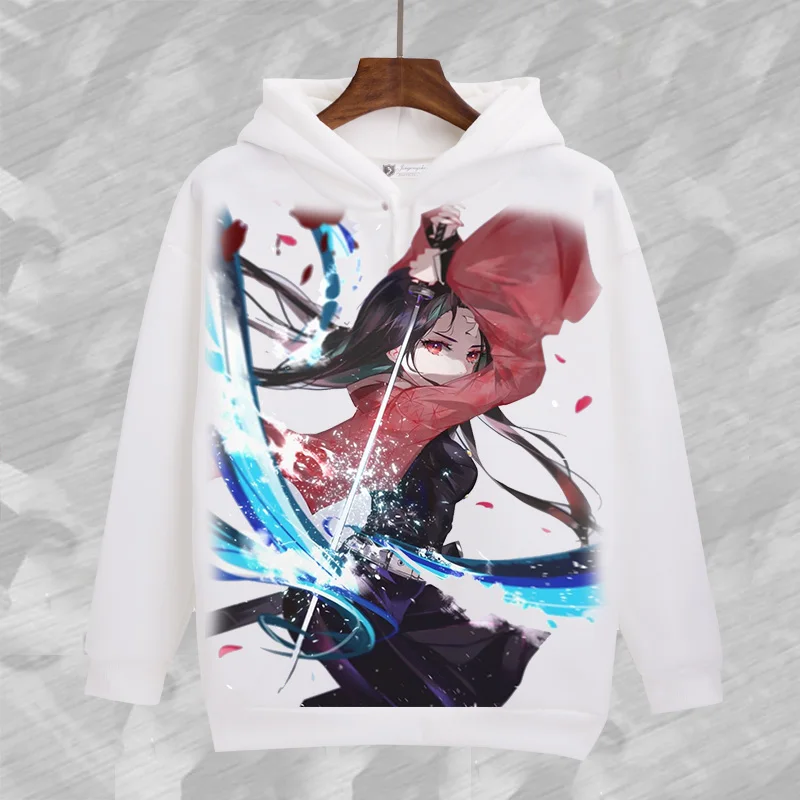 Цвет: желтый Demon Slayer Kamado Nezuko Cosplay Hoodie Kamado Tanjirou Agatsuma Zenitsu Sweatshirt Cartoon Pullover Halloween Cosplay Costume - Цвет: Цвет: желтый