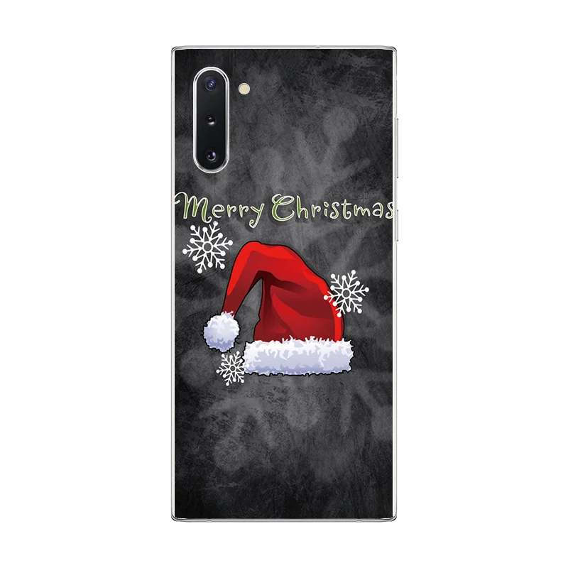 sdmaohd Новогодние подарки Рождество для samsung Galaxy Note 10 чехол мягкий TPU для samsung S9 S10 Plus Note 8 9 Чехлы Санта Клаус Лось снеговик - Цвет: sdmaohd