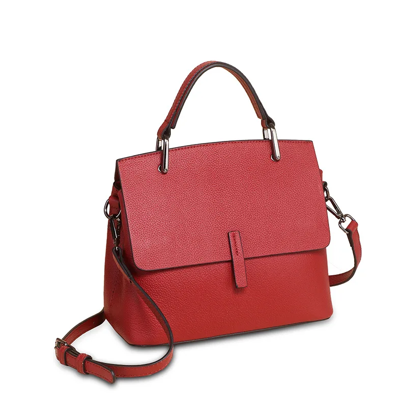 

Sling bag genuine leather shell tote bags for women sac a main femme laptop soft solid single tote bag fashion style