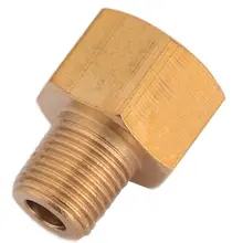 

1 Pcs Brass BSP-NPT Adapter 1/8 Male BSPT To 1/4 Female NPT Brass Pipe Parts Tools For Auto Repair Tools Accessories