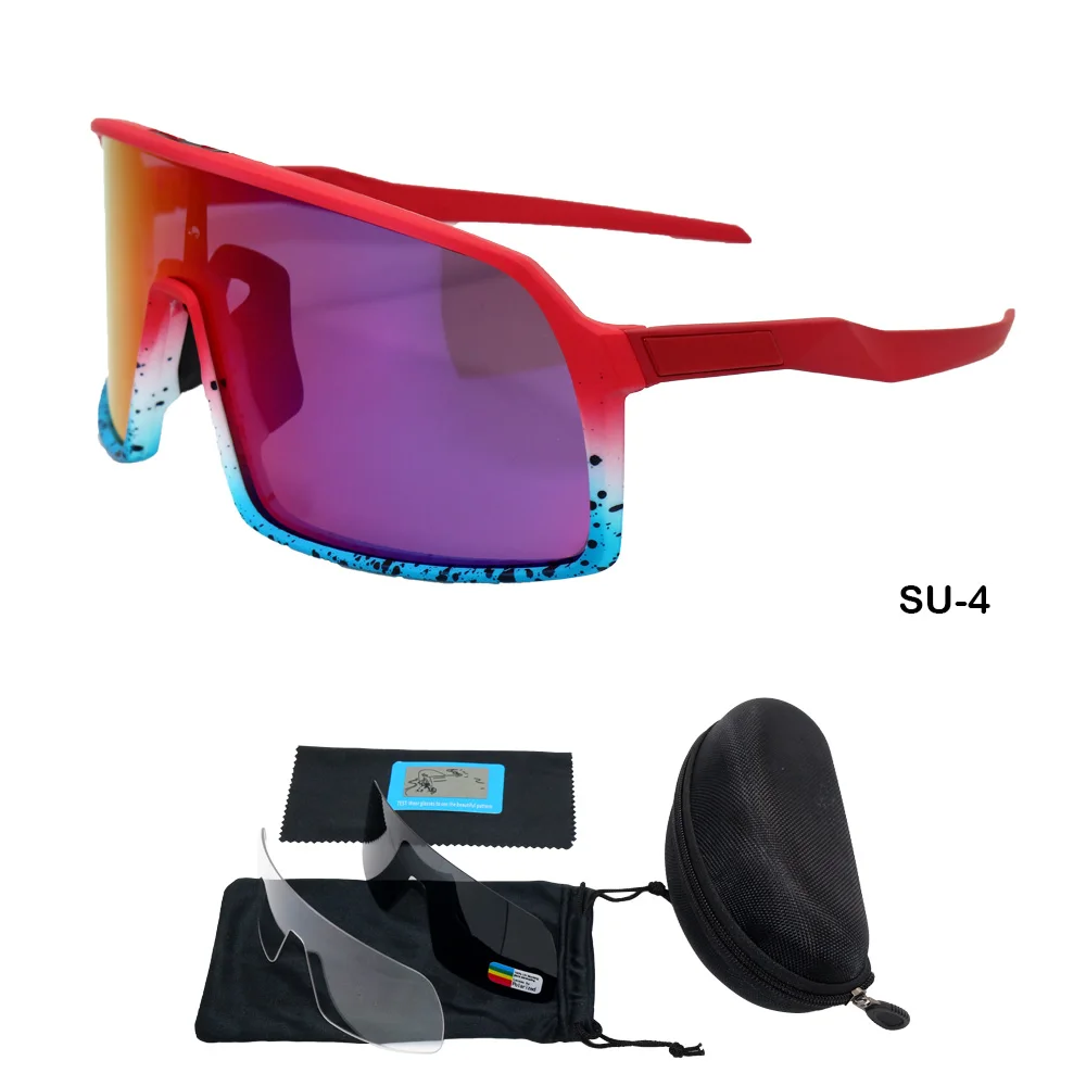 Новинка, уличные велосипедные очки UV400, для мужчин и женщин, для горного велосипеда, велосипедные солнцезащитные очки, MTB, спортивные велосипедные очки - Цвет: SU4