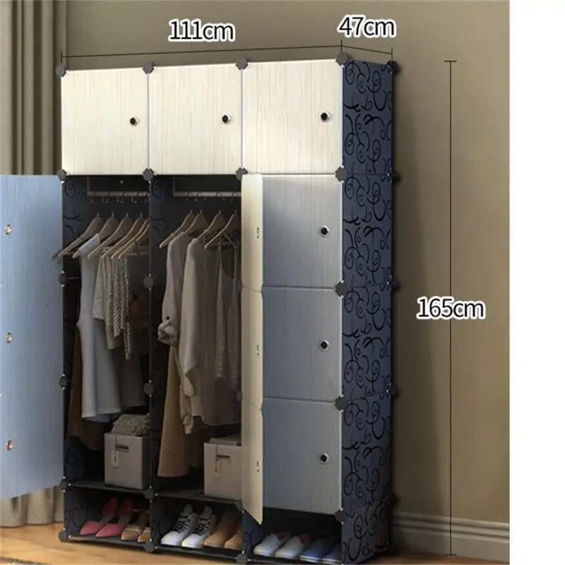 Moveis For Dresser Closet Storage Armario Almacenamiento Mueble De Dormitorio Guarda Roupa Bedroom Furniture Cabinet Wardrobe - Цвет: Version E