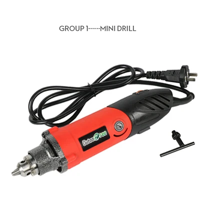 110V/220V GOXAWEE 240W Big Power Electric Mini Drill 6 Variable Speed  Grinder Engraver Hand Drilling Machine with Flex Shaft Rotary Tools  Accessories 148pcs for Dremel
