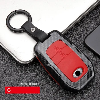 

ABS Carbon fiber Car Remote Smart Key Case Cover For Toyota Camry Highlander Prado Crown Land Cruiser Prius Vitz Reiz Fortuner