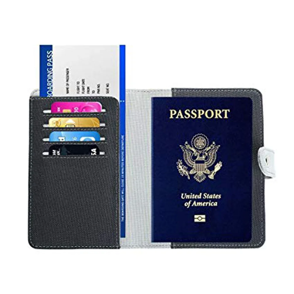 Pu кожаный держатель для паспорта скрывает вещество Держатель для паспорта Pu скрывает вещество Держатель для паспорта карта бит больше скрывает вещество Storgag