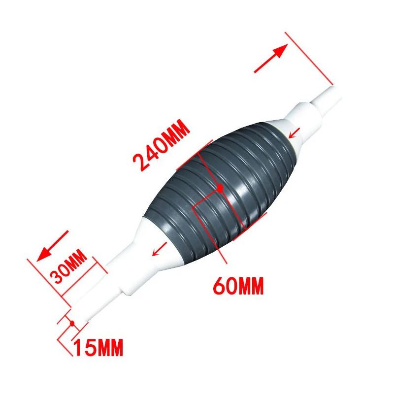 Universal For Car Motorcycle Portable Manual Fuel Pump Line Hand Primer Bulb Water Oil Gasoline Petrol Diesel Liquid Transfer