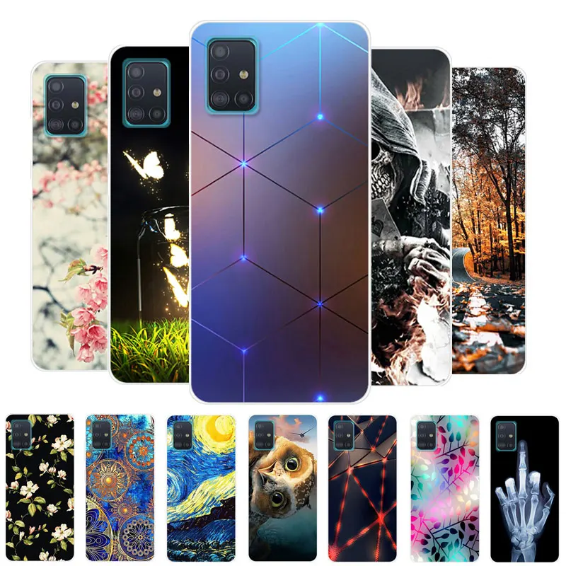 Для Galaxy A71 чехол samsung силиконовый ТПУ Мягкая задняя крышка для телефона на A715F A 71