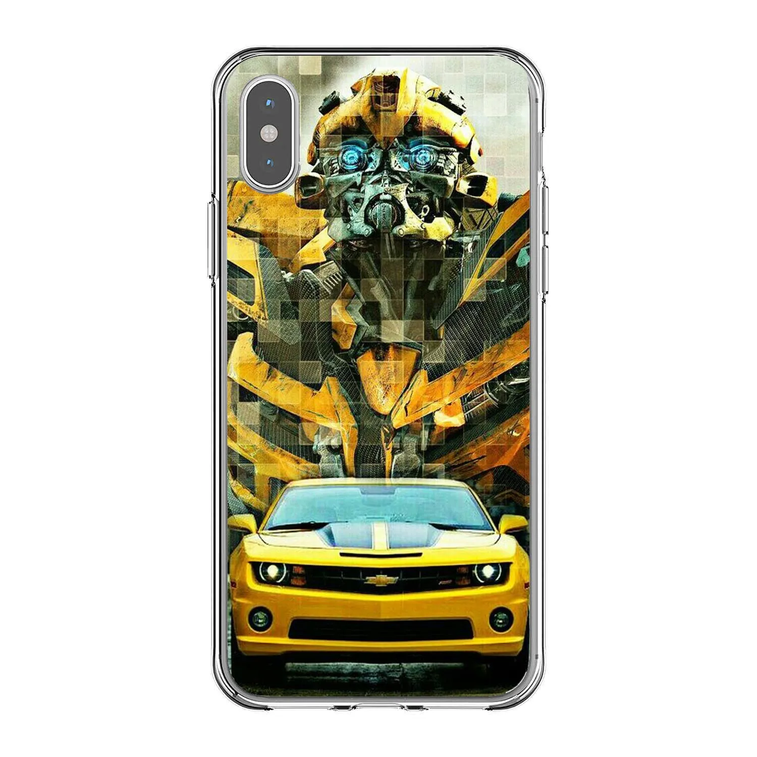 Симпатичные Трансформеры Bumblebee телефонные чехлы Чехол для iPhone X10 MAX 5s SE 6 6SPlus 7 8Plus Мягкий силиконовый чехол из ТПУ - Цвет: TPU