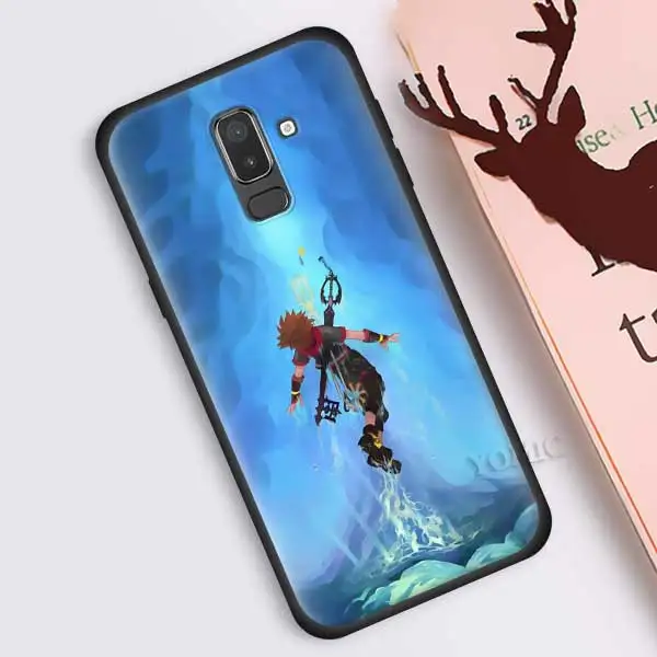 B07 Аниме «Kingdom Hearts» темно-чехол для samsung Galaxy J8 J6 J4 A6 A7 A8 A9 плюс M10 M20 M30 S M40 силиконовый чехол для телефона с изображением на задней панели Чехол - Цвет: B07