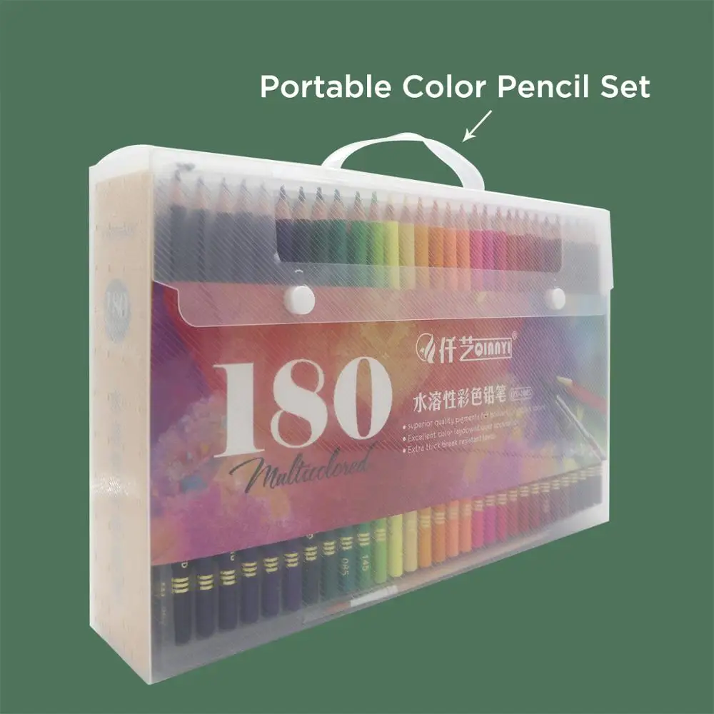 

New 120/150/180Color Pencil watercolor Pencils Wood Soft Oil Color Pencil for Artist Office School Drawing Sketch Art Supplies
