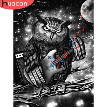 

HUACAN 5d Diamond Painting Owl Decorations For Home Diamond Embroidery Cross Stitch Animal Handmade Gift Wall Stickers