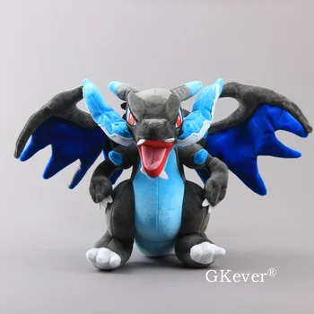 

30cm Anime Figure Mega Charizard XY Plush Doll toys Japan Anime Charizard Center Mega Evolution Stuffed Dolls Children Kids Gift