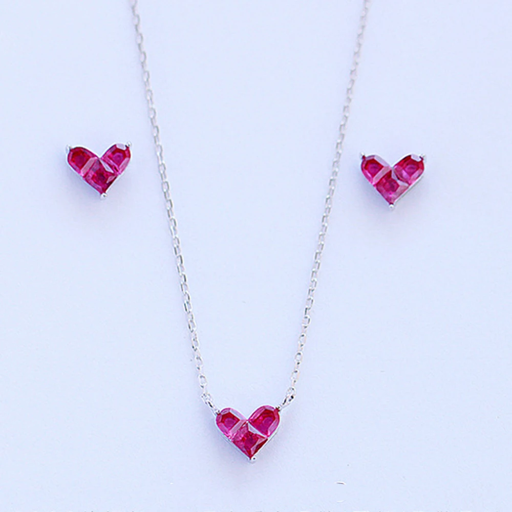 

Cute Mini Heart Short Clavicle ChainSterling Silver Temperament Personality Fashion Female Necklace