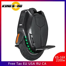KingSong KS-16X, Электрический Одноколесный велосипед, Длинный пробег, Одноколесный двигатель 3000 Вт, 1554wh, скорость батареи 50 км/ч, Двойная зарядка