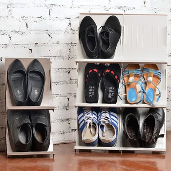 

Foldable Shoe Organizer Shoes Stacker Footwear Support Slot Space Save Cabinet Closet Stand Shoes Display Storage Rack Shoebox