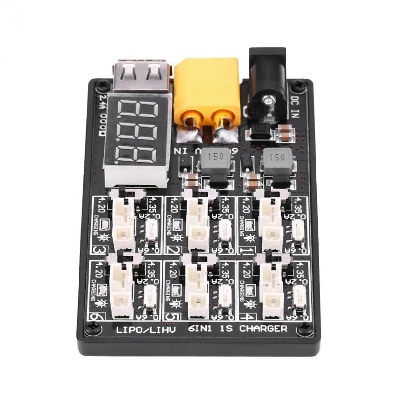 6в1 LiPo зарядная плата 1S LiPo зарядное устройство зарядная плата RC Аксессуар с интерфейсом USB