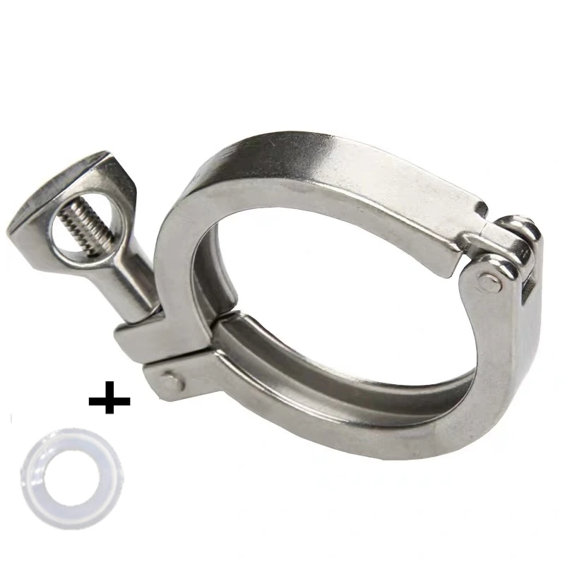 1Pcs 304 Sanitary Stainless Steel Fitting Ferrule Tri Clamp Clamps Clover For Homebrew Diary Product