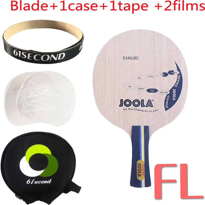FL with 1 case Joola DANUBE(5 деревянная древесина, петля стиль) Настольный теннис лезвие ракетка для Пинг-Понга Летучая мышь весло - Цвет: FL with 1 case