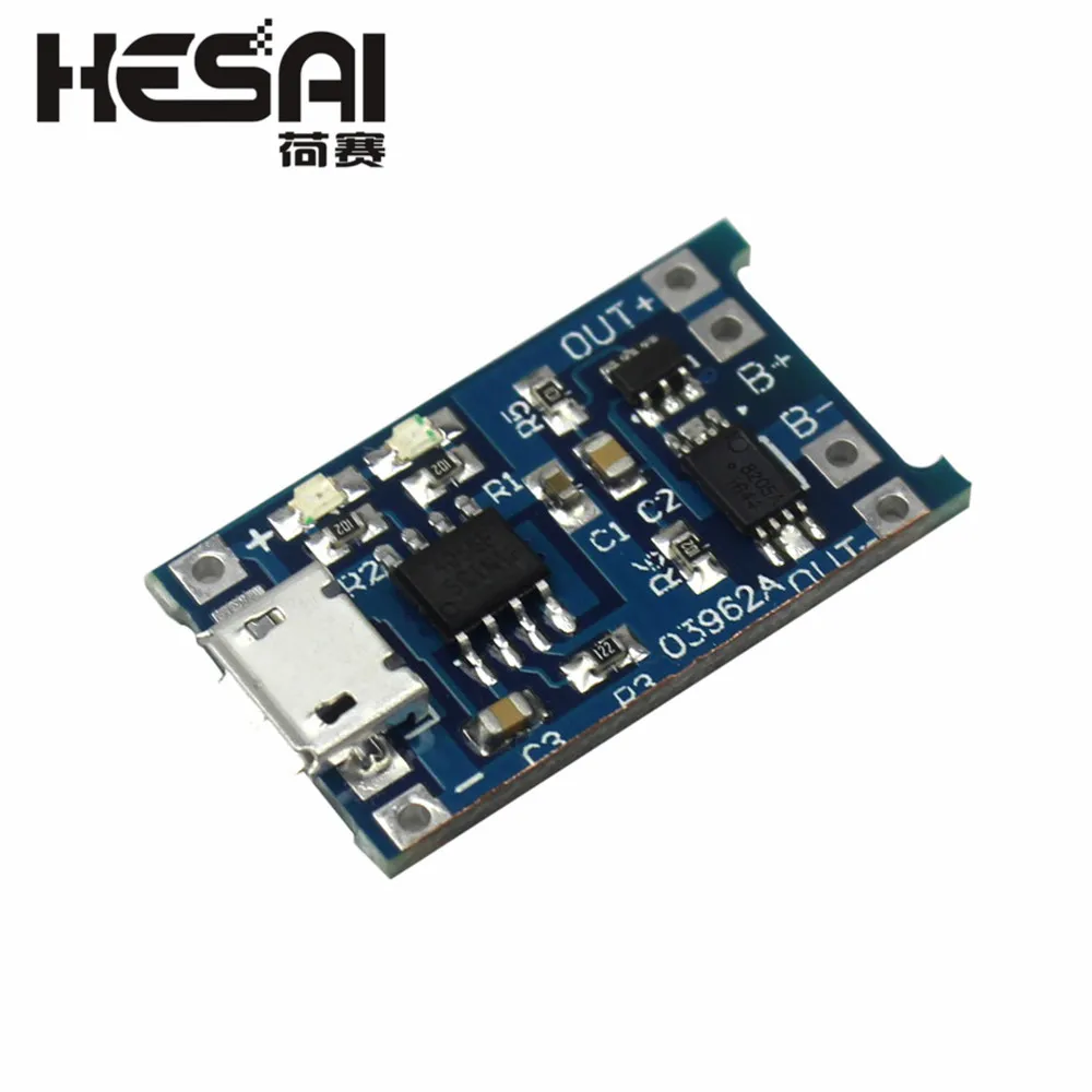 5 в Micro USB 1A 18650 TP4056 литиевая батарея зарядная плата с защитным зарядным