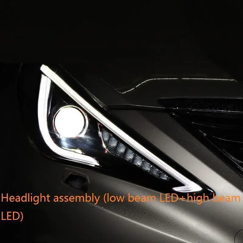 Number 13 Luces Para Автомобильные дневные ходовые части Automovil светодиодные Drl Автомобильные фары задние фары 11 12 13 14 для hyundai Sonata - Цвет: Number 13