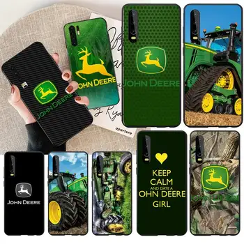 

NBDRUICAI john deere Black TPU Soft Rubber Phone Cover for Huawei P30 P20 Mate 20 Pro Lite Smart Y9 prime 2019