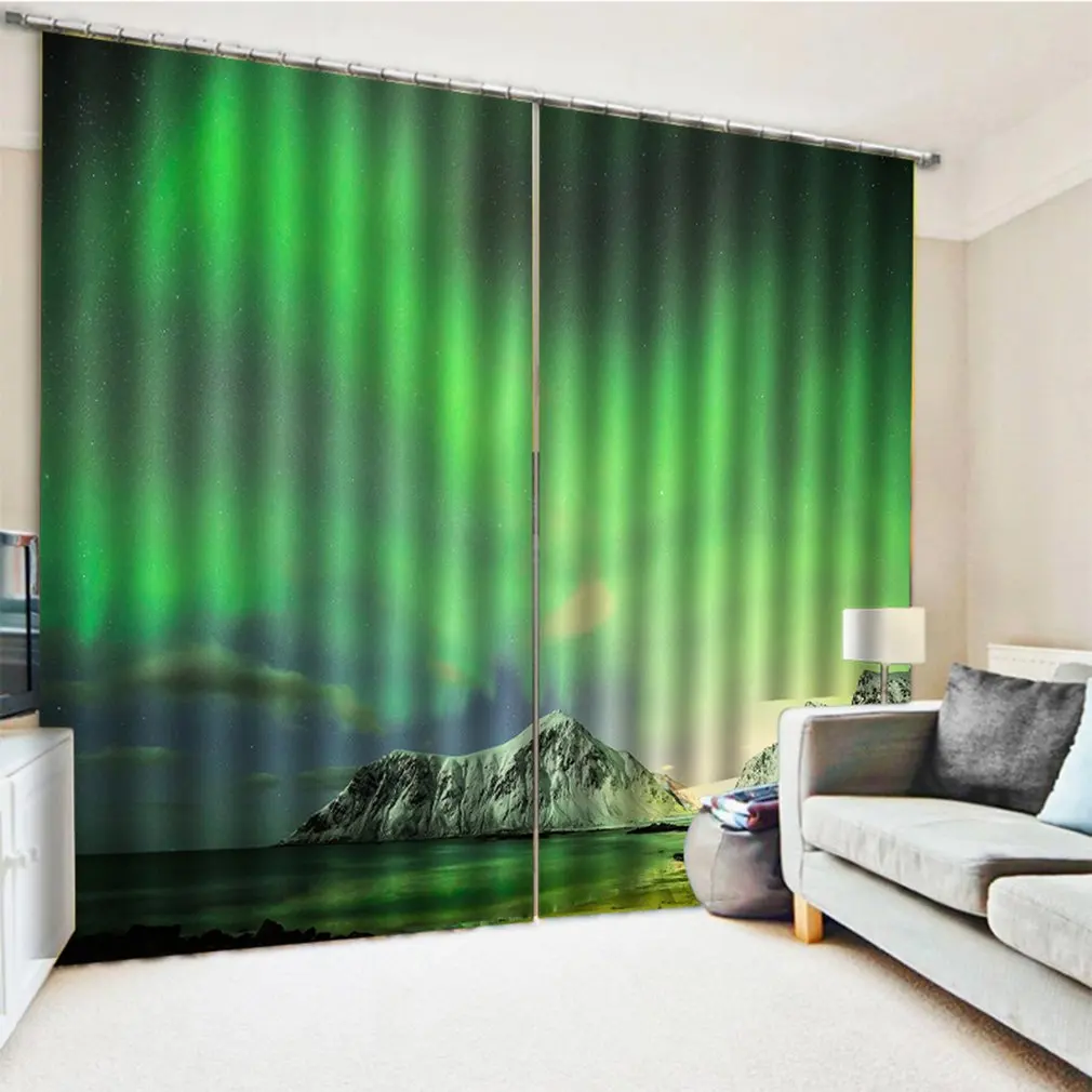 Top Blackout Curtain Panel Window Screening Window Drapes 170*200cm Elegant Living Room Bedroom Decorative Curtains DZGT035